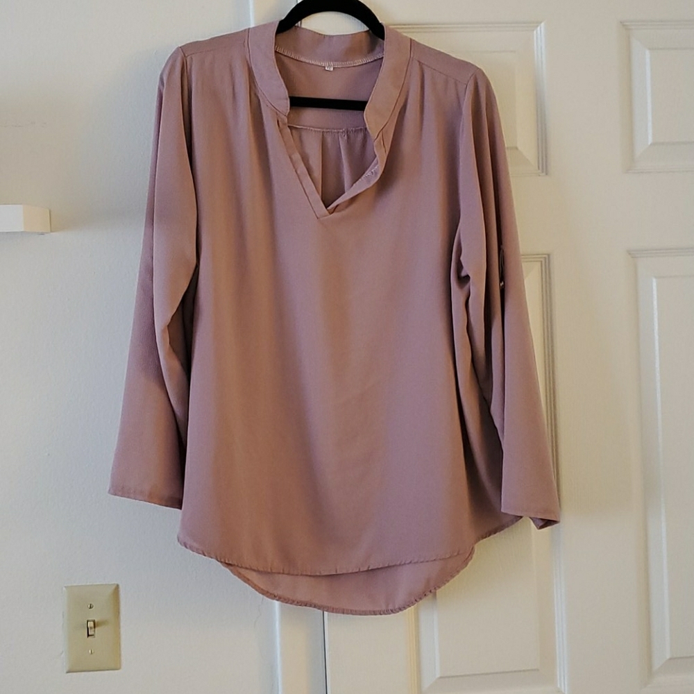 Faded pink dress top